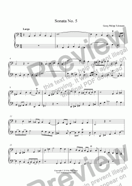 page one of Sonata No. 5