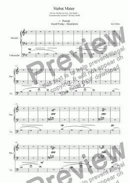 page one of Stabat Mater