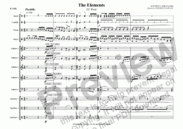 page one of The Elements (Percussion) - III. Wind