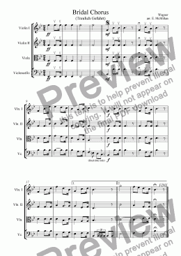 page one of Bridal Chorus (Here Comes the Bride)