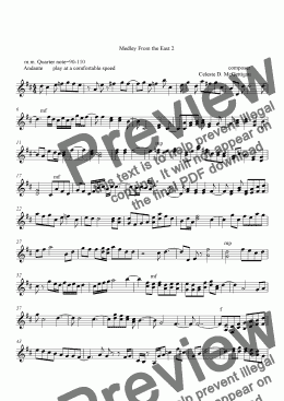 page one of Medley from the East #2