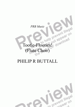 page one of Tootie-Flooties! (Flute Choir)