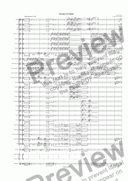 page one of Fantasy for Band by Steve Philipp, Arranged by Martin Tousignant