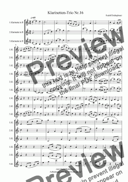 page one of Klarinetten-Trio Nr.16