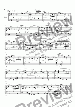 page one of Suite No.1 (3.Courante)