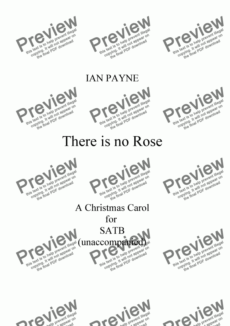 page one of There is no Rose of swych vertu