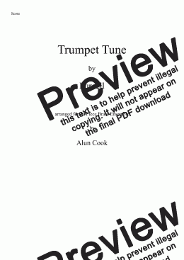 page one of Trumpet Tune (10 Piece Brass Ensemble)