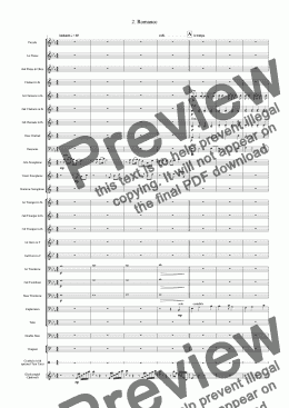 page one of Romance from "Film Music Suite" (Wind Band Version)