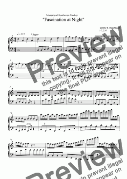 page one of Mozart Medley 3