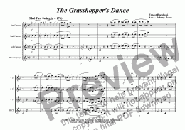 page one of Grasshopper's Dance The  ( Clarinet Quartet,  Easy Swing )