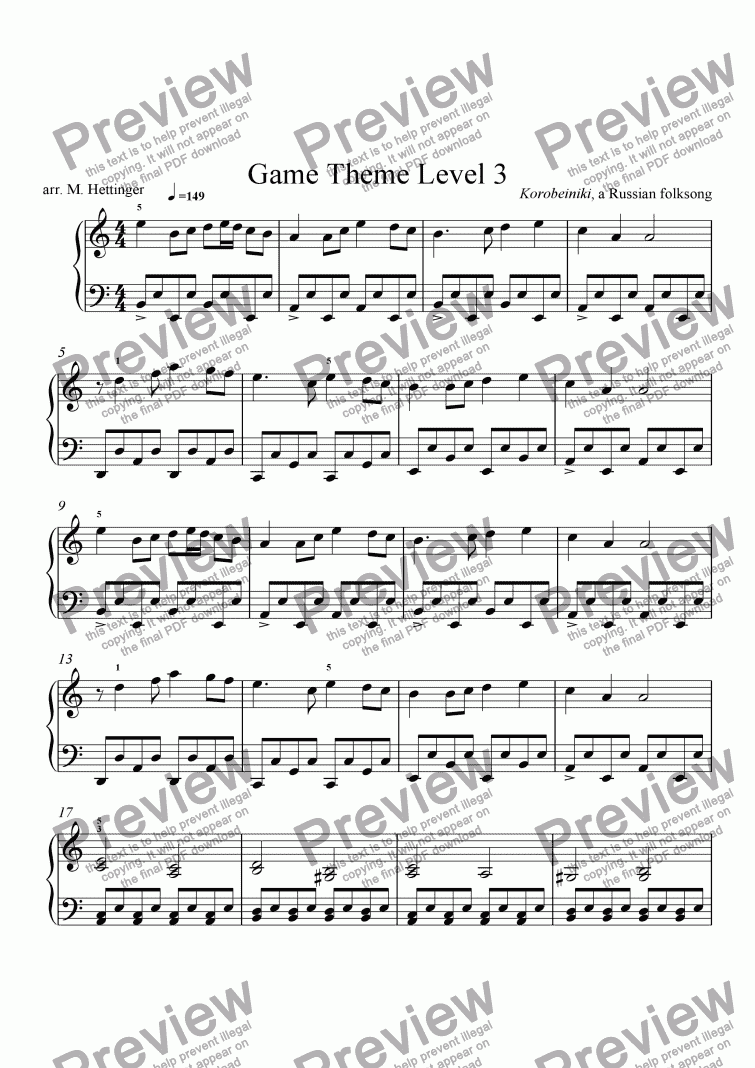 page one of Game Theme Level 3