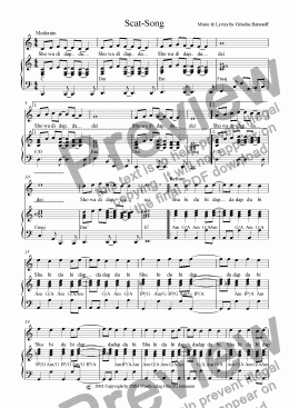 page one of Scat-Song