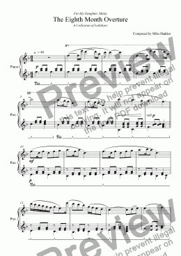 page one of The Eighth Month Overture