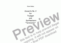 page one of Trumpet Concerto No. 2 ’Terminator’
