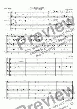 page one of Linden Quintet Christmas Suite No. II