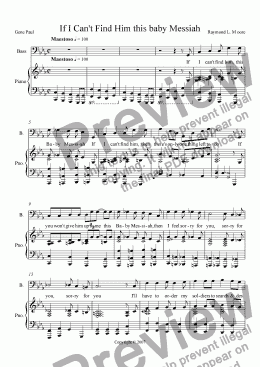 page one of Herod's song from "Messiah's Here"
