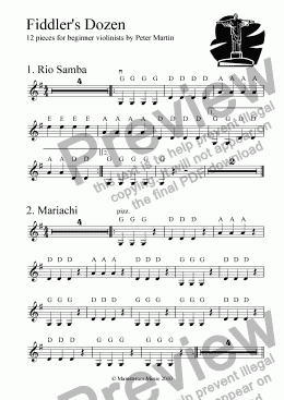 page one of Fiddler’s Dozen