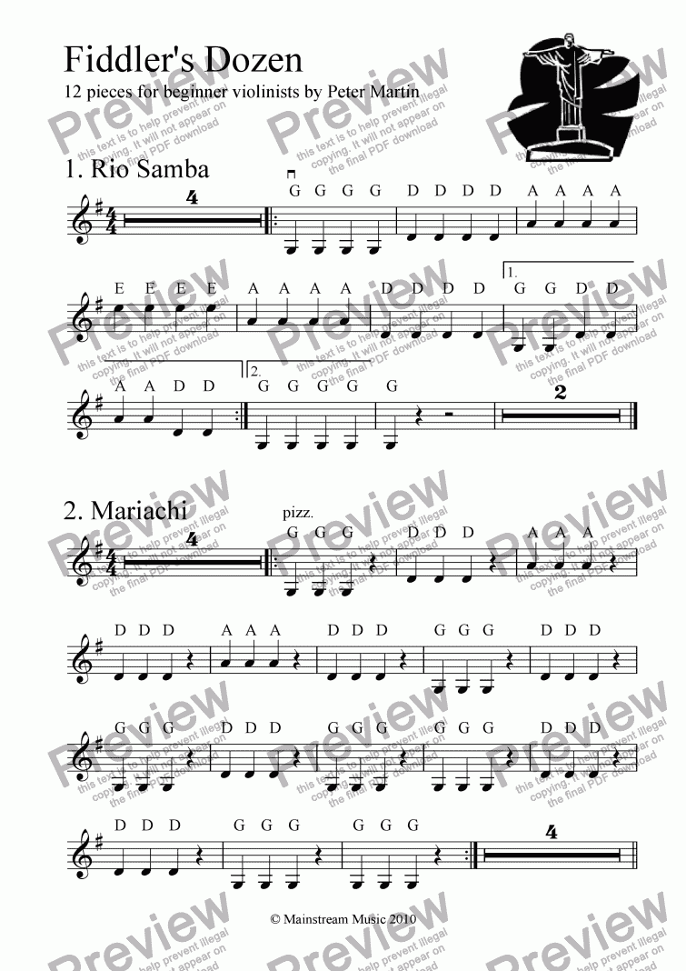 page one of Fiddler’s Dozen