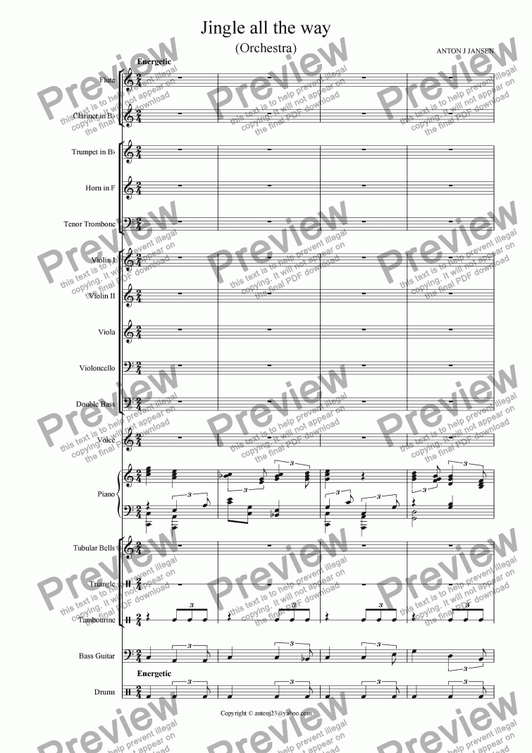 page one of Jingle all the way (Orchestra)