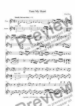 page one of Tune My Heart