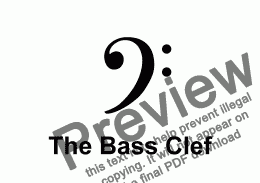page one of ABC Poster: Large Bass Clef