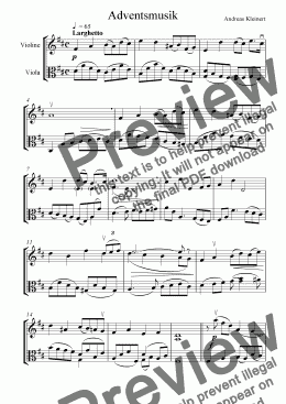 page one of Angels´ Duet
