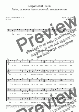 page one of Musica pro Feria VI in Parasceve (Good Friday): Responsorial Psalm