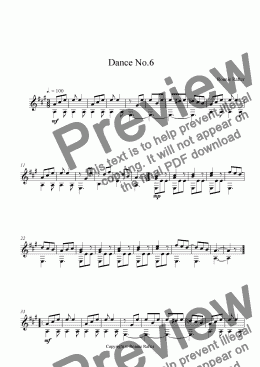 page one of 7. Dance No.6