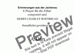 page one of Erinnerungen aus der Jachenau (treble clef)