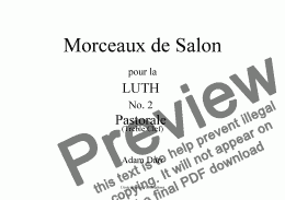 page one of Morceaux de Salon No. 2 Pastorale (Treble clef)