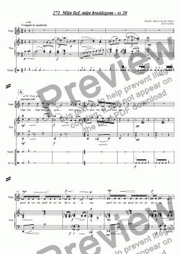 page one of My love, my bridegroom: for soprano, choir, piano and percussion