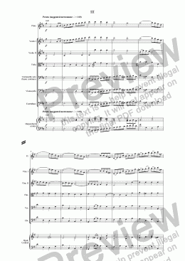 page one of J. S. BACH - STARR; "Italian Concerto" (third movement); an arrangement by Mark Starr for solo flute, string orchestra and harpsichord continuo of J. S. Bach’s work for solo harpsichord (BWV 971)