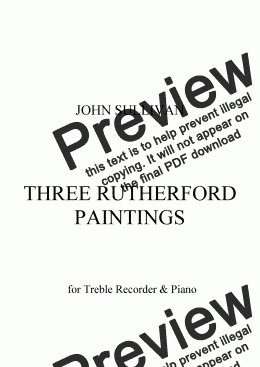 page one of Three Rutherford Paintings