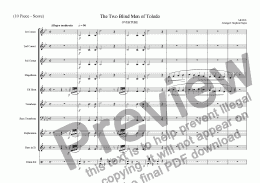 page one of Overture - Two Blind Men of Toledo