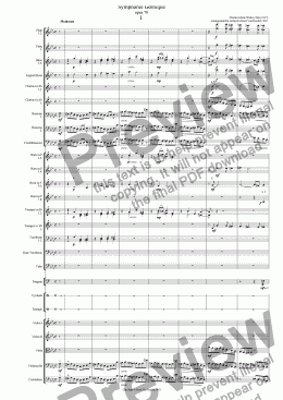 page one of Symphonie Gothique - I Moderato