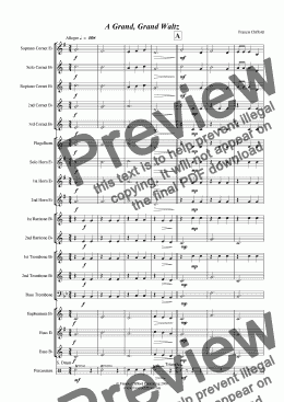 page one of A Grand, Grand Waltz (Brass Band)