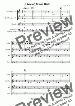 page one of A Grand, Grand Waltz (Jnr. School Band)
