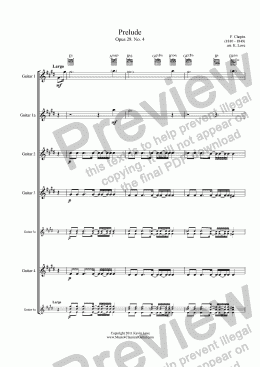 page one of (Bossa!) Prelude No. 4
