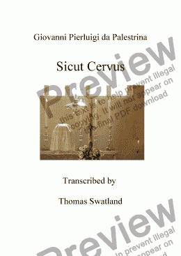page one of Sicut Cervus - I