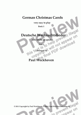 page one of Joy of the World - German Christmas Carols, Book 1