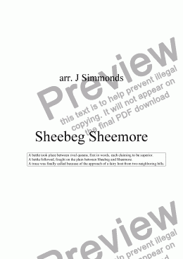 page one of Sheebeg Sheemore