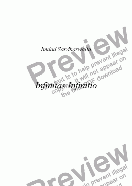 page one of Infinitas Infinitio