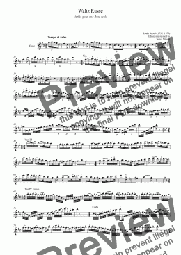 page one of Waltz Russe