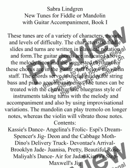page one of New Tunes for Fiddle or Mandolin with Guitar Accompaniment, Book I