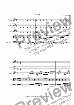 page one of Foreign Dance Suite, Movement Four, Vivace