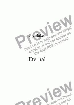 page one of Eternal
