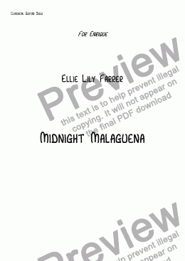 page one of Midnight MalagueÃ±a