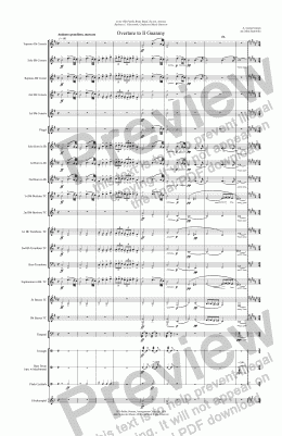 page one of Overture to Il Guarany