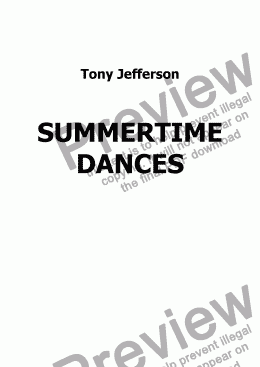 page one of Summertime Dances 1 Prelude