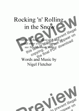 page one of Rock n’ Roll in the snow